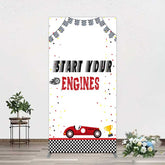 Aperturee Aperturee Racing Start Engines Boy Birthday Rectangle Backdrop